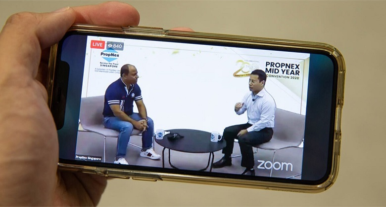 mobile phone showing discussion